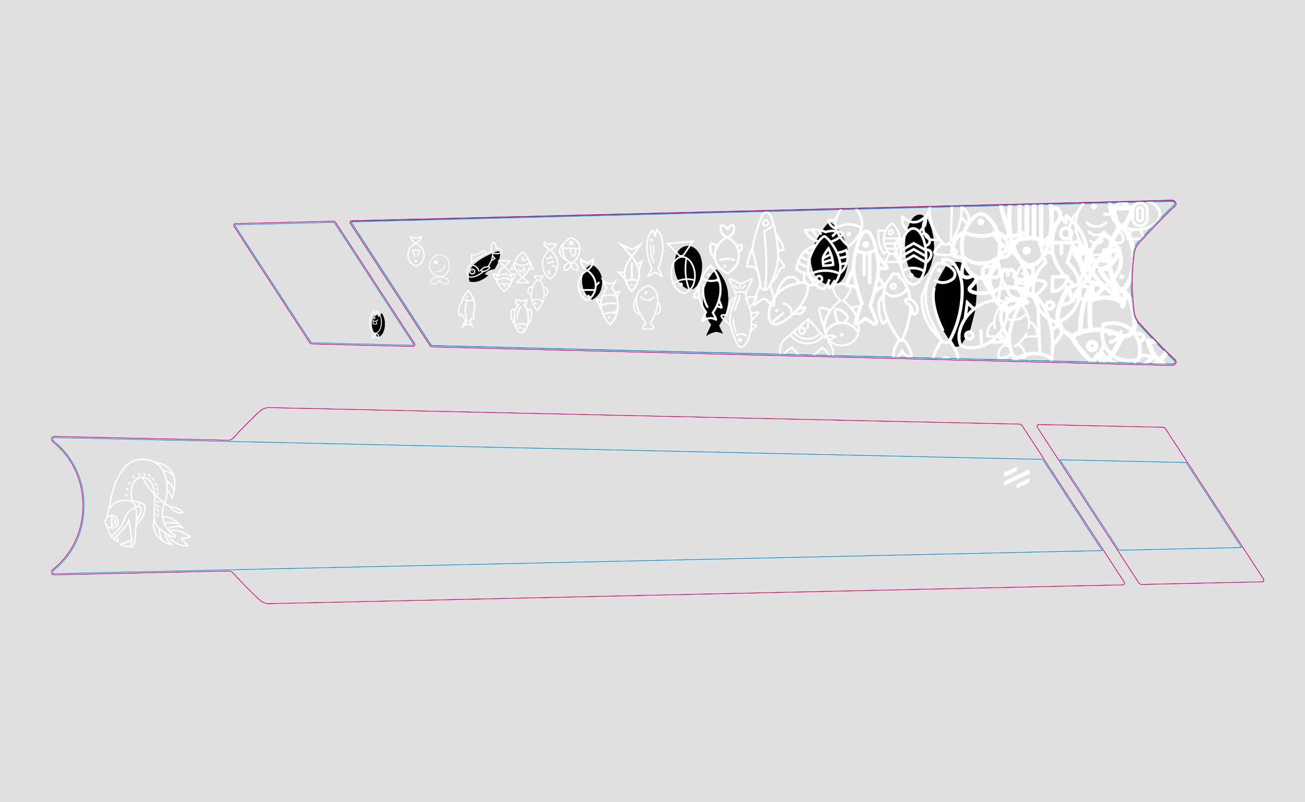 SCOR Spare Parts | 4060 Frame Protector by Slicy FISHY WHITE