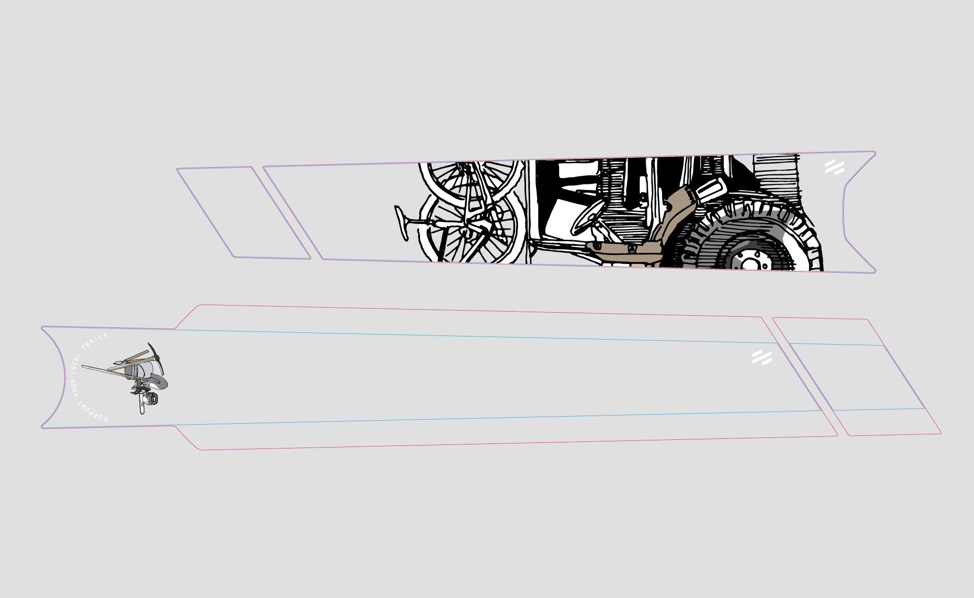 SCOR Spare Parts | Sticker Kit 4060 by Slicy TRAIL BUILDER