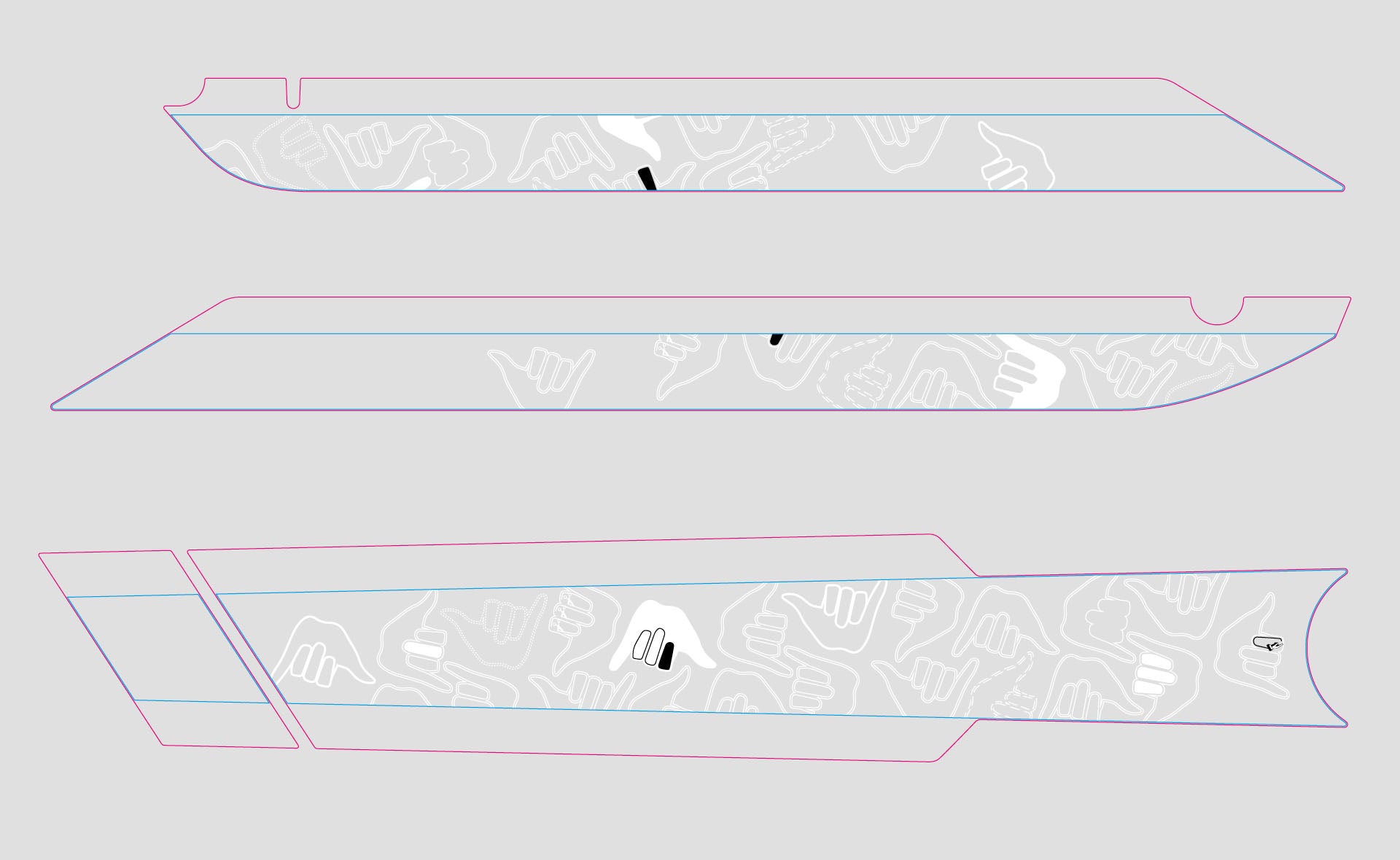 SCOR Spare Parts | 4060 Z Frame Protector by Slicy HANGLOOSE WHITE